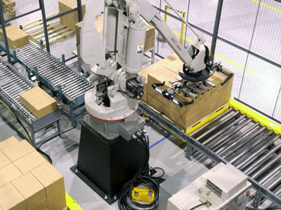conveyor systems for industrial robots