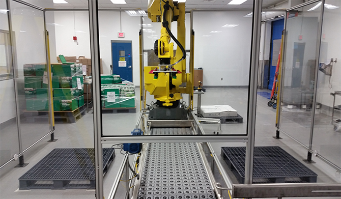 Semi-Automatic Robot Palletizer